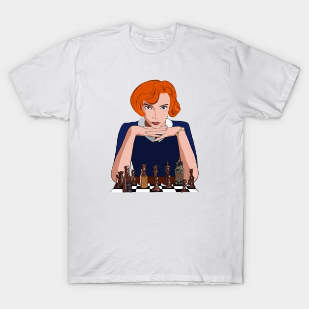 Queen’s Gambit minimalist T-Shirt by PG Illustration